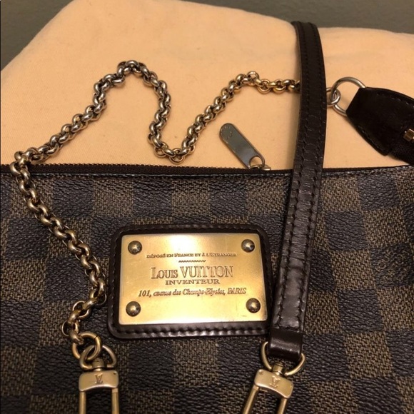 Auth Louis Vuitton Damier Eva Clutch Sling Bag (Available) - Picture 5 of 14